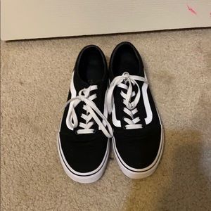 black and white vans
